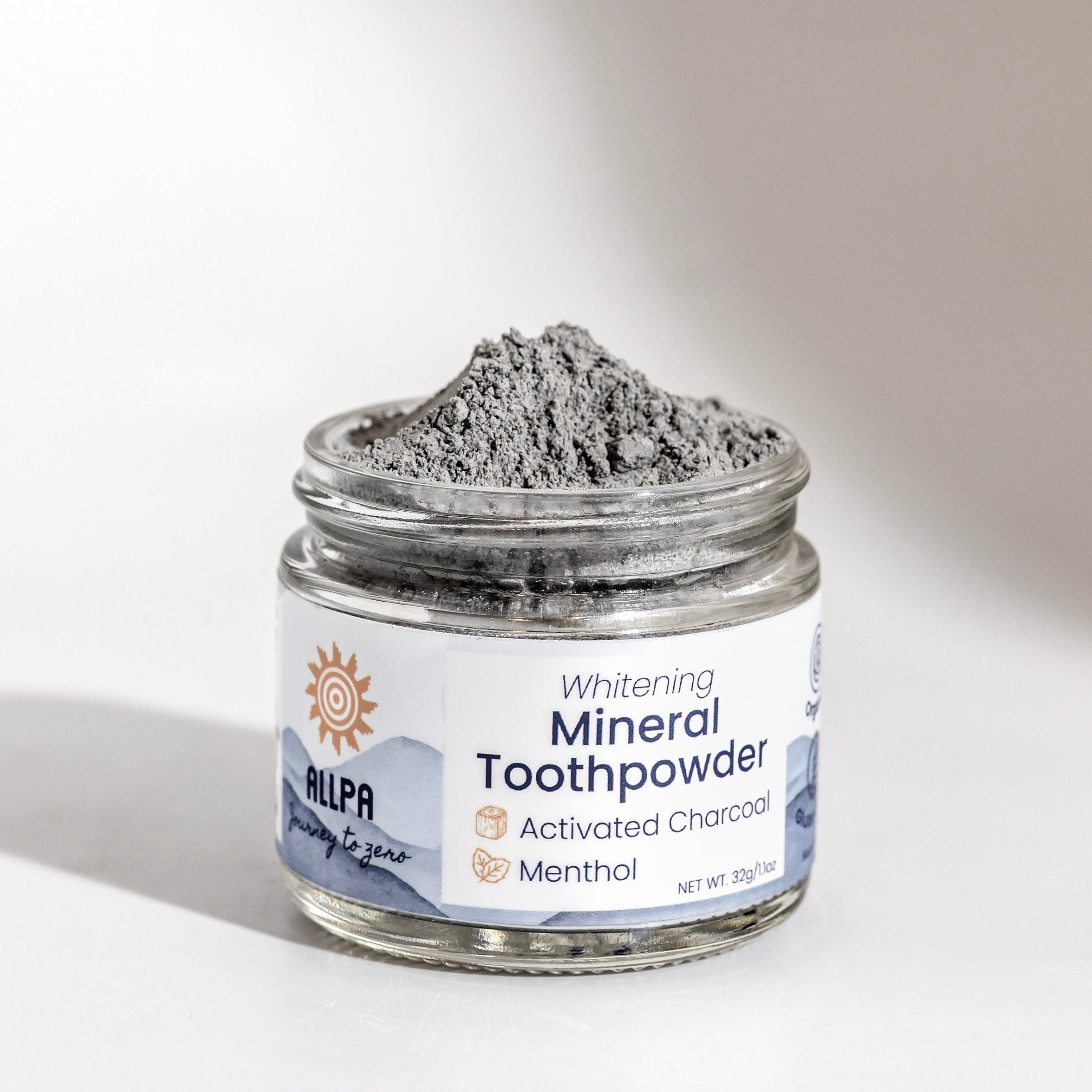 Whitening Mineral Toothpowder - Activated Charcoal & Menthol